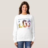 West Coast Paradise Los Angeles Sweatshirt (Voorkant volledig)