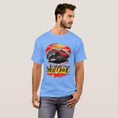 West Coast red car low life funny funny retro T-shirt (Voorkant volledig)