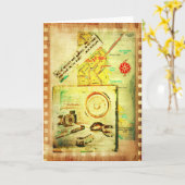 West Coast Roadtrip met citaat van Jack Kerouc Kaart (Gele Bloem)