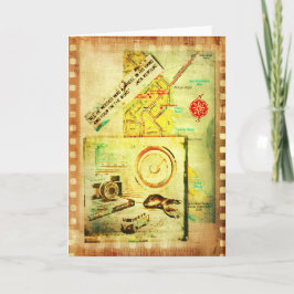 West Coast Roadtrip met citaat van Jack Kerouc Kaart