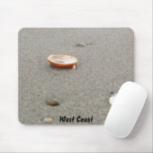 West Coast Shell on Beach Muismat (Met muis)