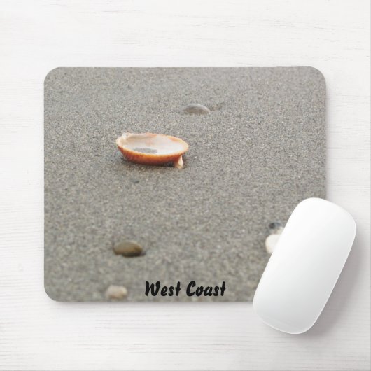 West Coast Shell on Beach Muismat (Met muis)