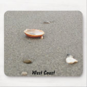 West Coast Shell on Beach Muismat (Voorkant)