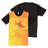 West Coast Swing All-Over-Print T-shirt (Voorkant en achterkant)
