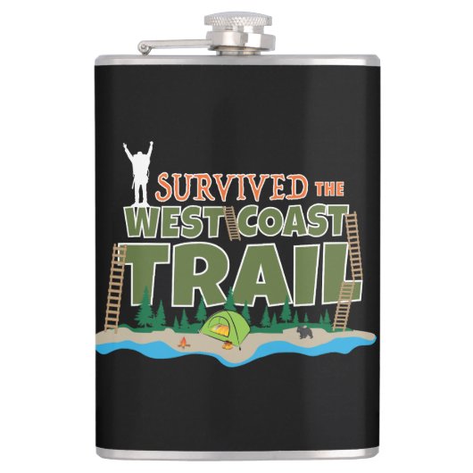 West Coast Trail, ik heb het westkust spoor overle Heupfles (Voorkant)