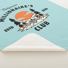 West Coast Vibes 'California Millionair's Club' Sherpa Deken