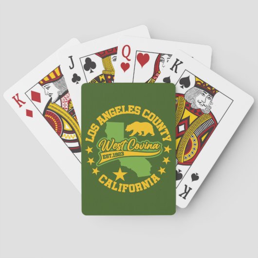 West Covina, Californië Pokerkaarten (Achterkant)
