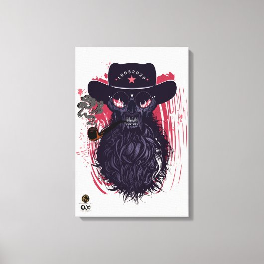 West cowboy Woman Death Test Canvas Afdruk (Voorkant)