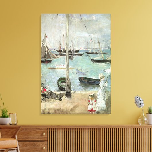 West Cowes, eiland Wight van Berthe Morisot Canvas Afdruk (Insitu (Woonkamer))
