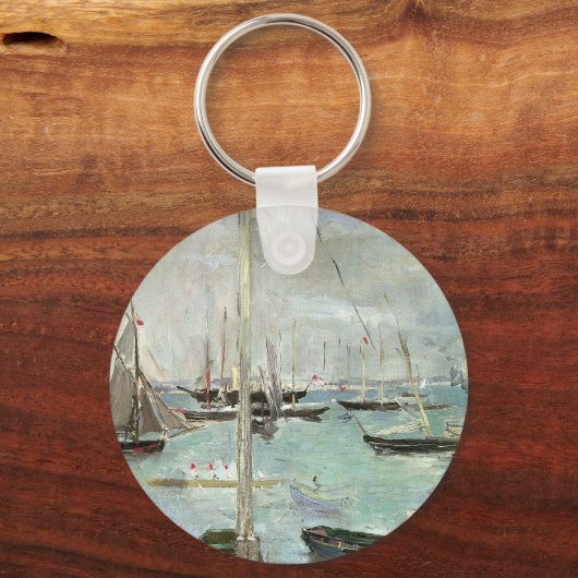 West Cowes, eiland Wight van Berthe Morisot Sleutelhanger (Achterkant)