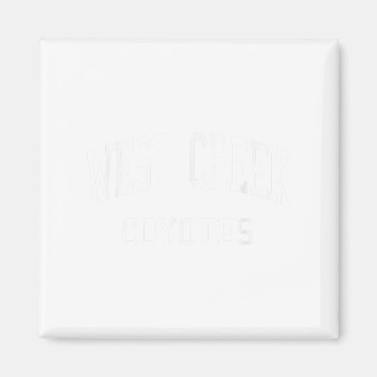 West Creek High School heeft Clarksville Tn Retro  Magneet (Voorkant)