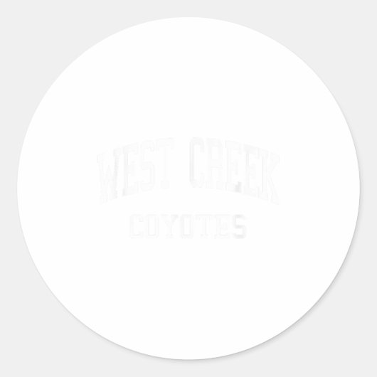 West Creek High School heeft Clarksville Tn Retro  Ronde Sticker (Voorkant)