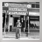 West Danville, VT, Post Kantoor, jaren 1940 Poster (Voorkant)