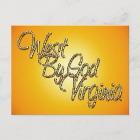 West door God Virginia_2 Briefkaart (Voorkant)