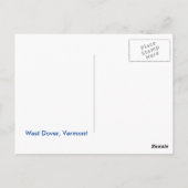 West Dover Windham County Briefkaart (Achterkant)