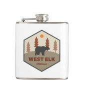 West Elk Wilderness Colorado Beer Heupfles (Voorkant)