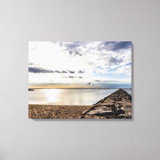 West End Breakwater Canvas Afdruk (Voorkant)