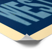 West End Light House en Moon Poster (Hoek)