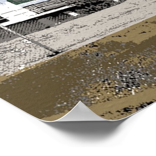 West End Lighthouse Waterverf Poster (Hoek)