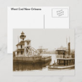 West End New Orleans 1906 Briefkaart (Voorkant / Achterkant)