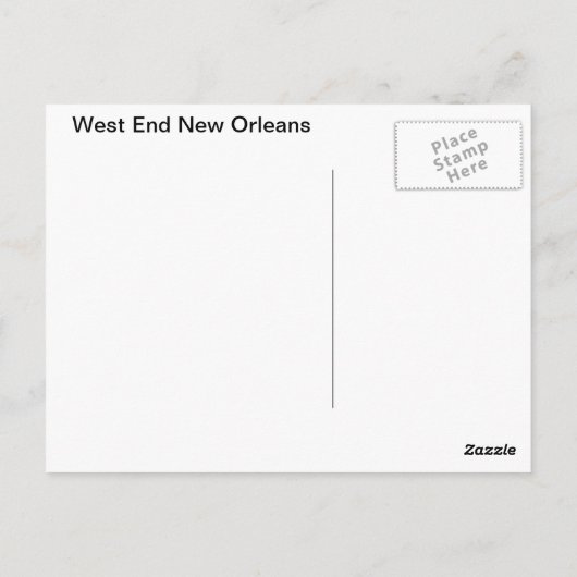 West End New Orleans 1906 Briefkaart (Achterkant)
