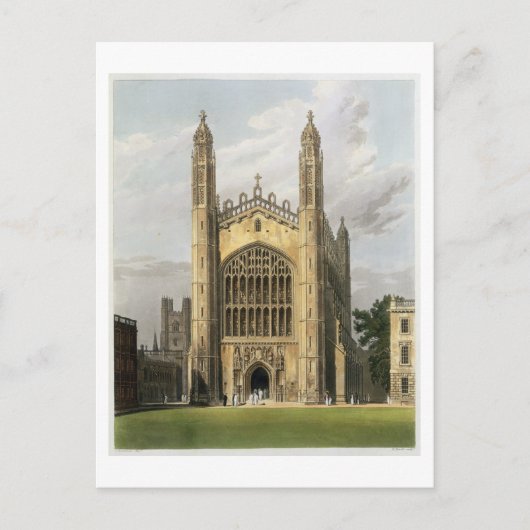 West End of King's College Chapel, Cambridge, van Briefkaart (Voorkant)