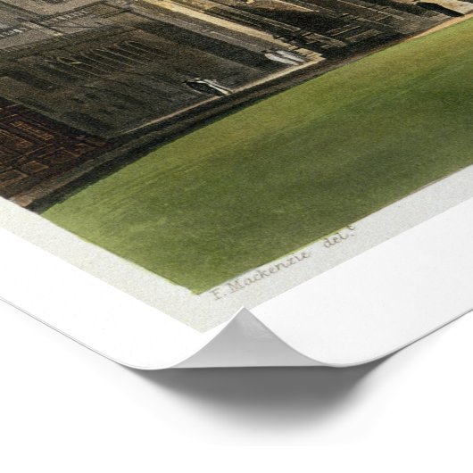 West End of King's College Chapel, Cambridge, van Poster (Hoek)