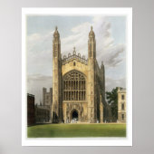 West End of King's College Chapel, Cambridge, van Poster (Voorkant)