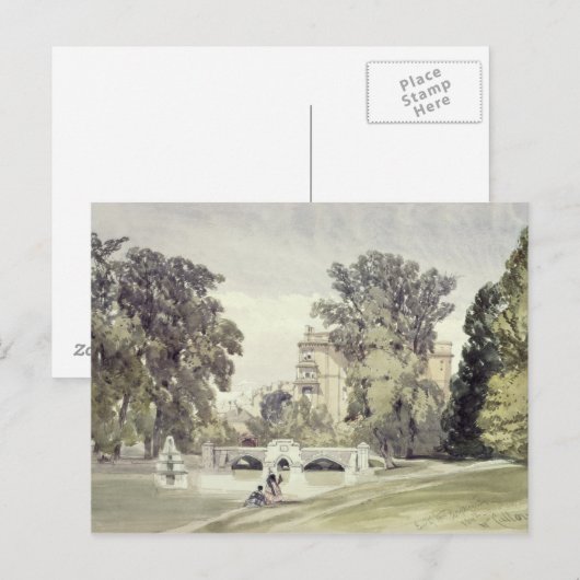 West End of the Serpentine, Kensington Gardens Briefkaart (Voorkant / Achterkant)