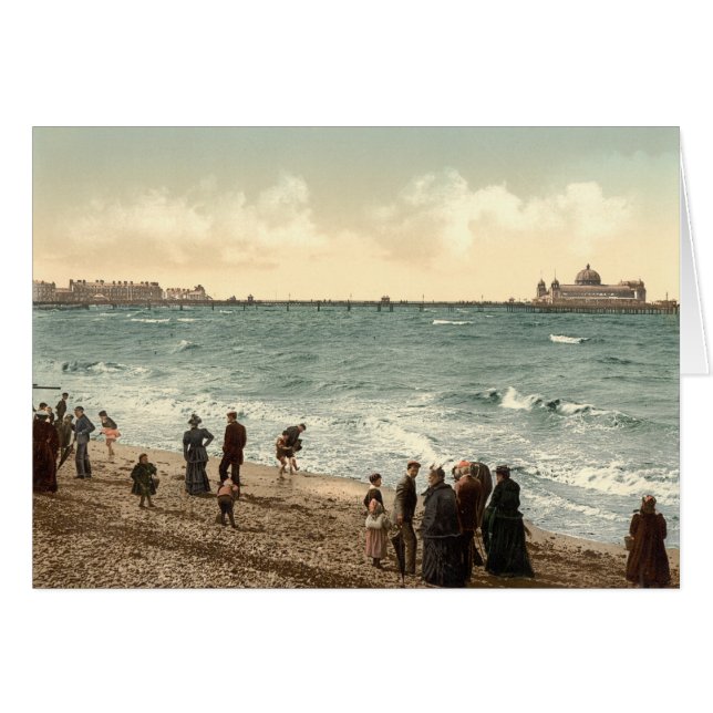 West End Pier I, Morecambe, Lancashire, Engeland (Voorkant Horizontaal)