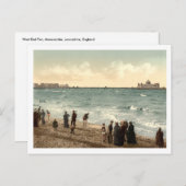 West End Pier I, Morecambe, Lancashire, Engeland Briefkaart (Voorkant / Achterkant)
