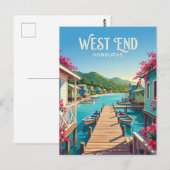 West End Village Honduras Briefkaart (Voorkant / Achterkant)