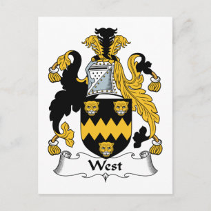West Family Crest Briefkaart