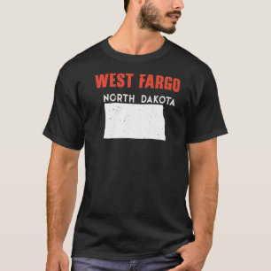 West Fargo North Dakota USA State America Travel T-shirt