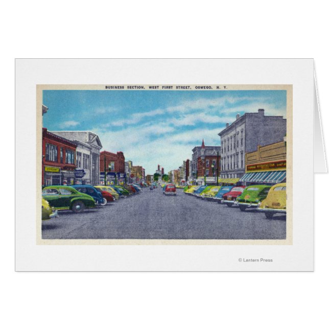 West First Street Business Section Scene (Voorkant Horizontaal)