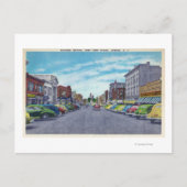 West First Street Business Section Scene Briefkaart (Voorkant)