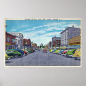 West First Street Business Section Scene Poster (Voorkant)