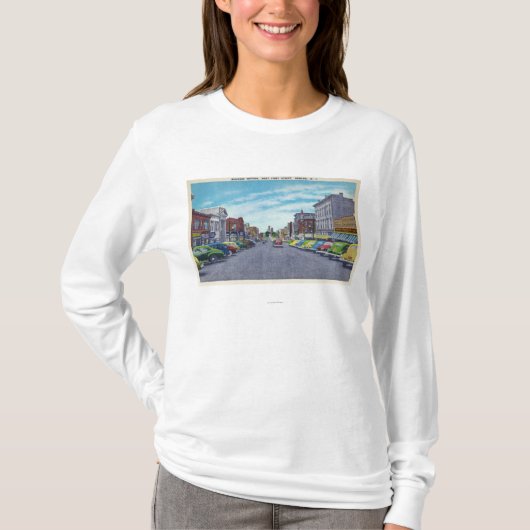 West First Street Business Section Scene T-shirt (Voorkant)