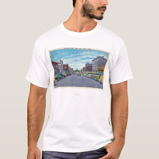 West First Street Business Section Scene T-shirt (Voorkant)