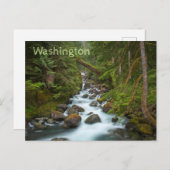 West Fork Foss, Washington Briefkaart (Voorkant / Achterkant)