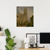 West Front of Notre Dame, Rouen Poster (Thuiskantoor)