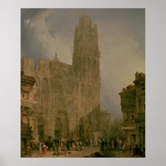 West Front of Notre Dame, Rouen Poster (Voorkant)
