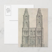 West Front of Strasbourg Cathedraal Briefkaart (Voorkant / Achterkant)