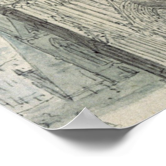 West Front of Strasbourg Cathedraal Poster (Hoek)