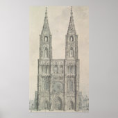 West Front of Strasbourg Cathedraal Poster (Voorkant)