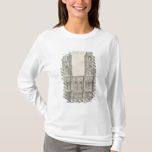 West Front of Strasbourg Cathedraal T-shirt (Voorkant)