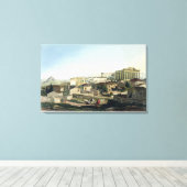 West Front of the Parthenon, bord 19 van Par Canvas Afdruk (Insitu (Houten vloer))