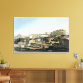 West Front of the Parthenon, bord 19 van Par Canvas Afdruk (Insitu (Woonkamer))
