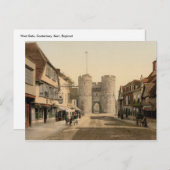 West Gate, Canterbury, Kent, Engeland Briefkaart (Voorkant / Achterkant)