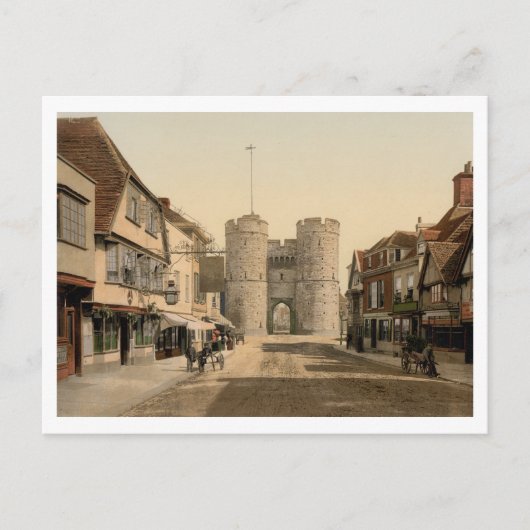 West Gate, Canterbury, Kent, Engeland Briefkaart (Voorkant)